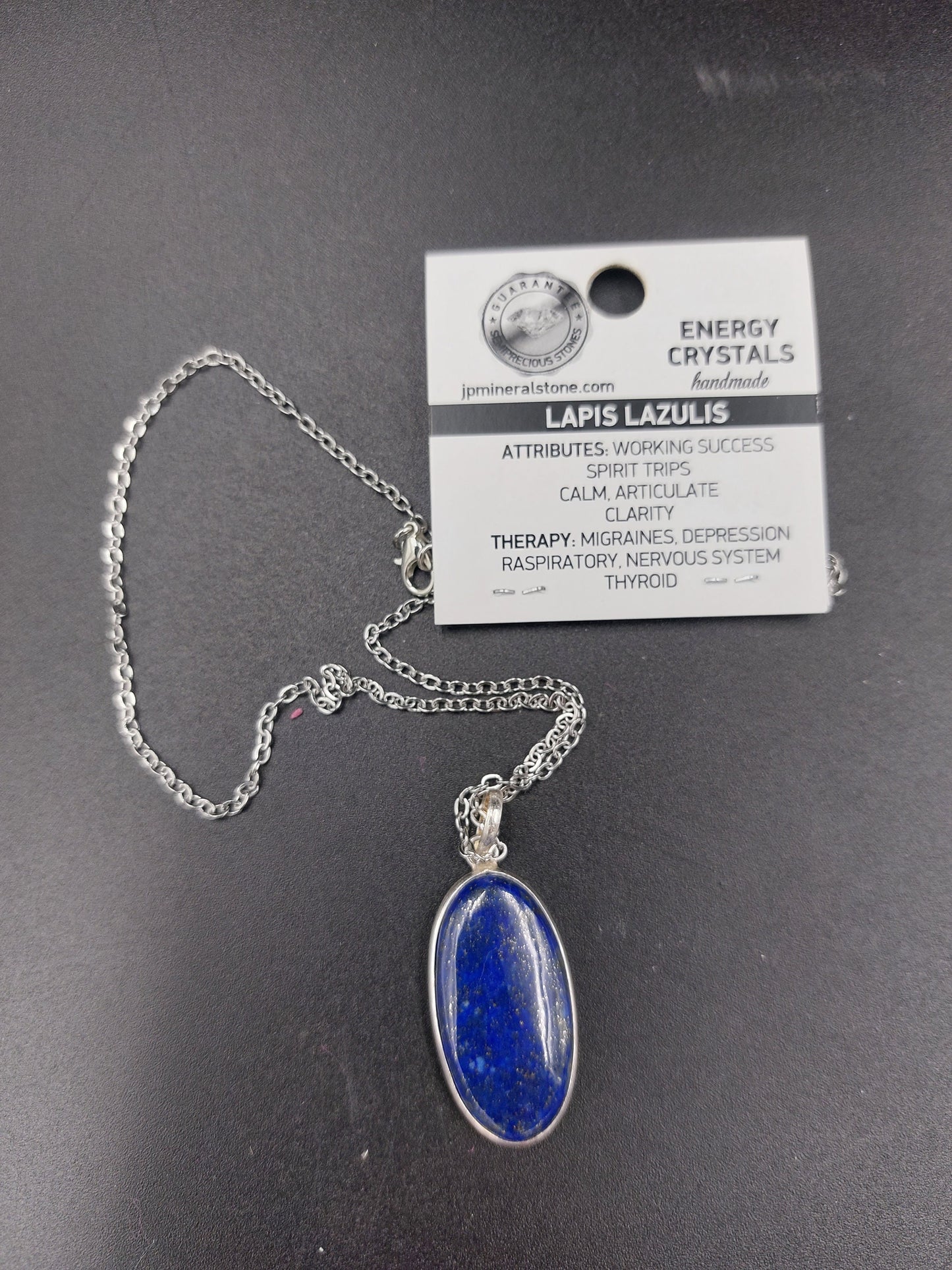 Lapislazouli Sterling Silber 925 Halskette