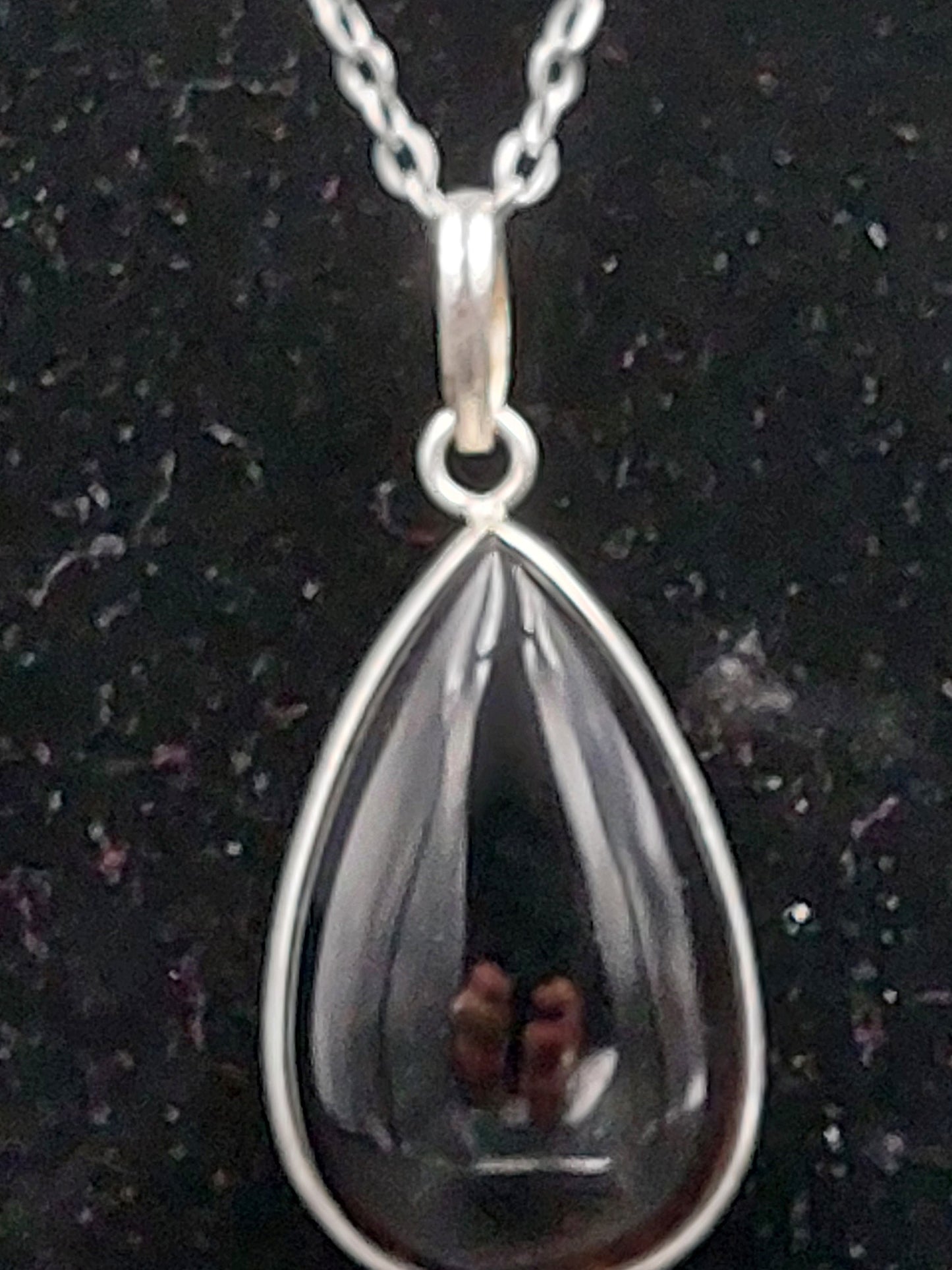 Luxuriöser Rauchquarz-Anhänger aus Sterlingsilber 925, Cabochon-Schliff, Heilkristall, Zubehör, Sternzeichen, Mineralstein