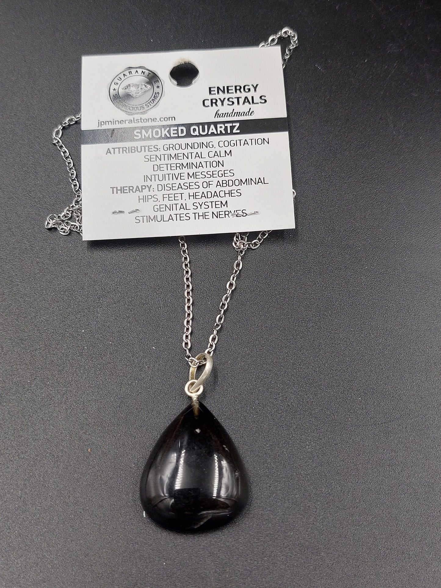 Κολιέ Smoky Quartz Crystal Επιχρυσωμένο
