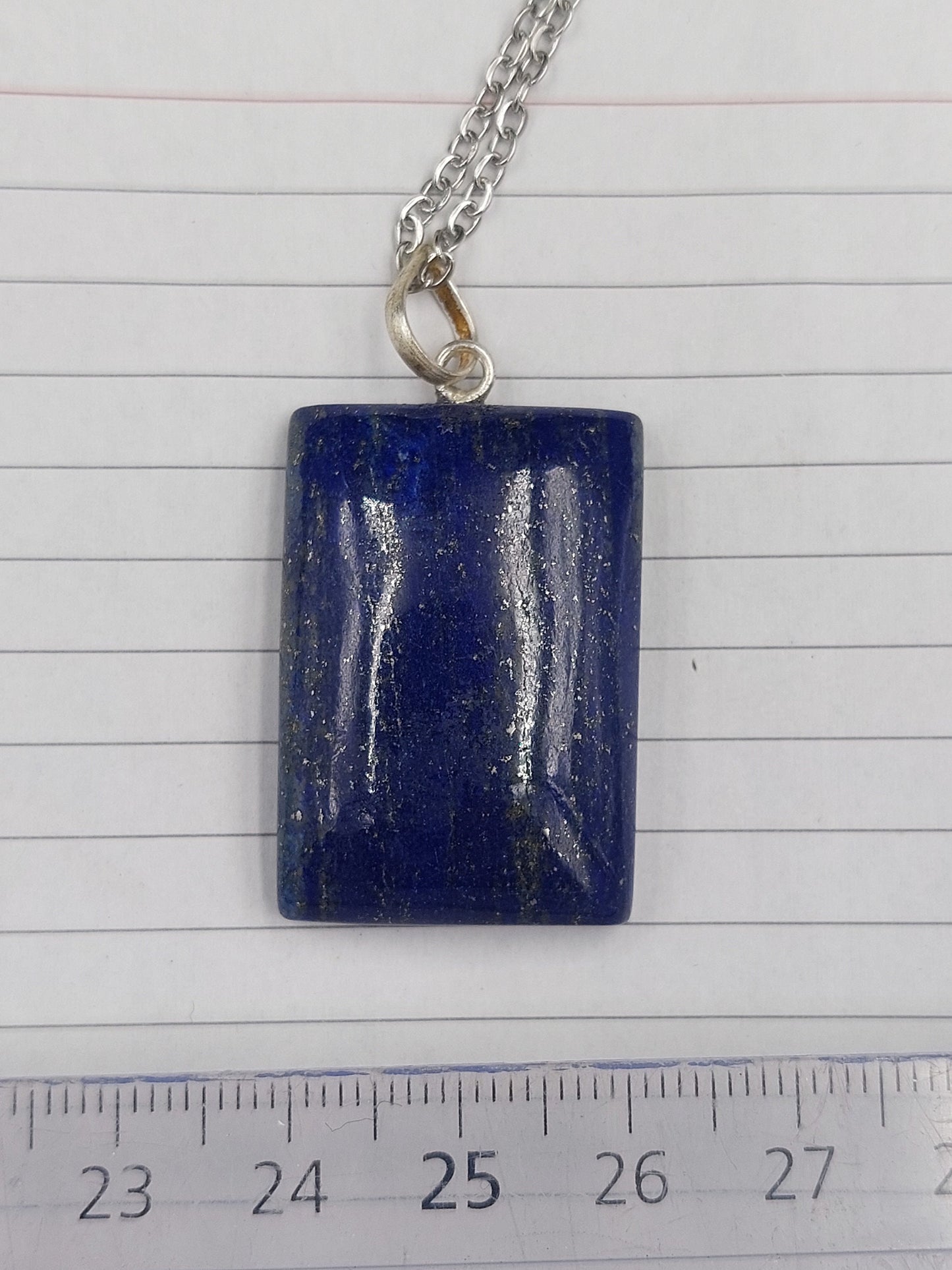 Lapislazuli Kristall Kette Silber 925