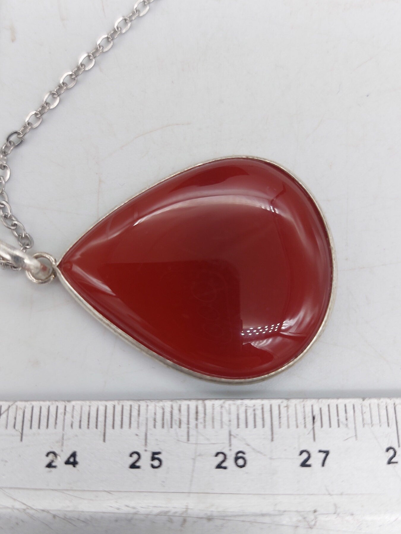 Κρεμαστό ασήμι 925 Carnelian Cut Healing Crystal