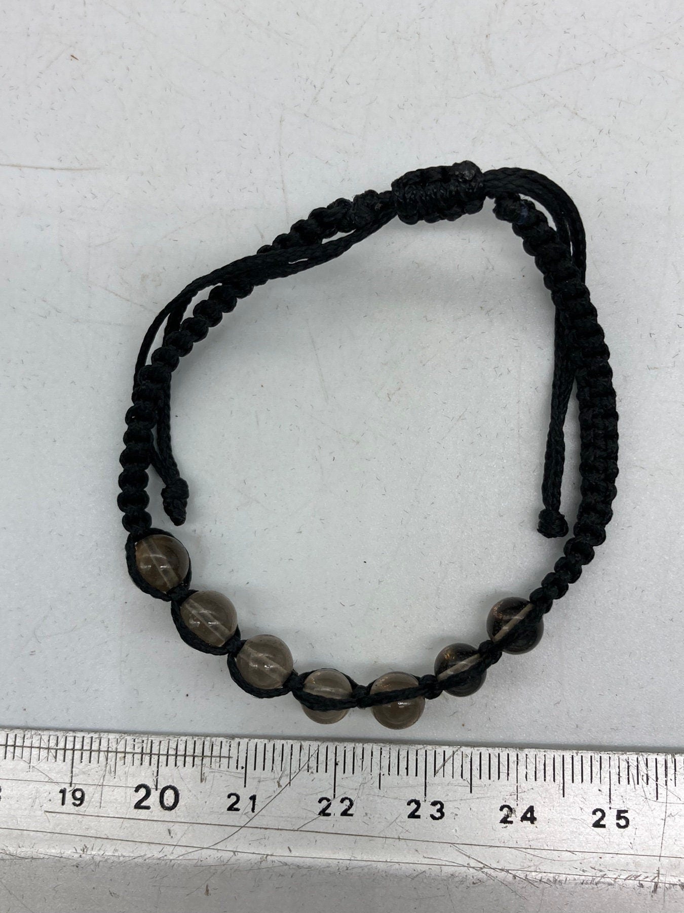 Rauchquarz Kristall Perlen Armband handgefertigt