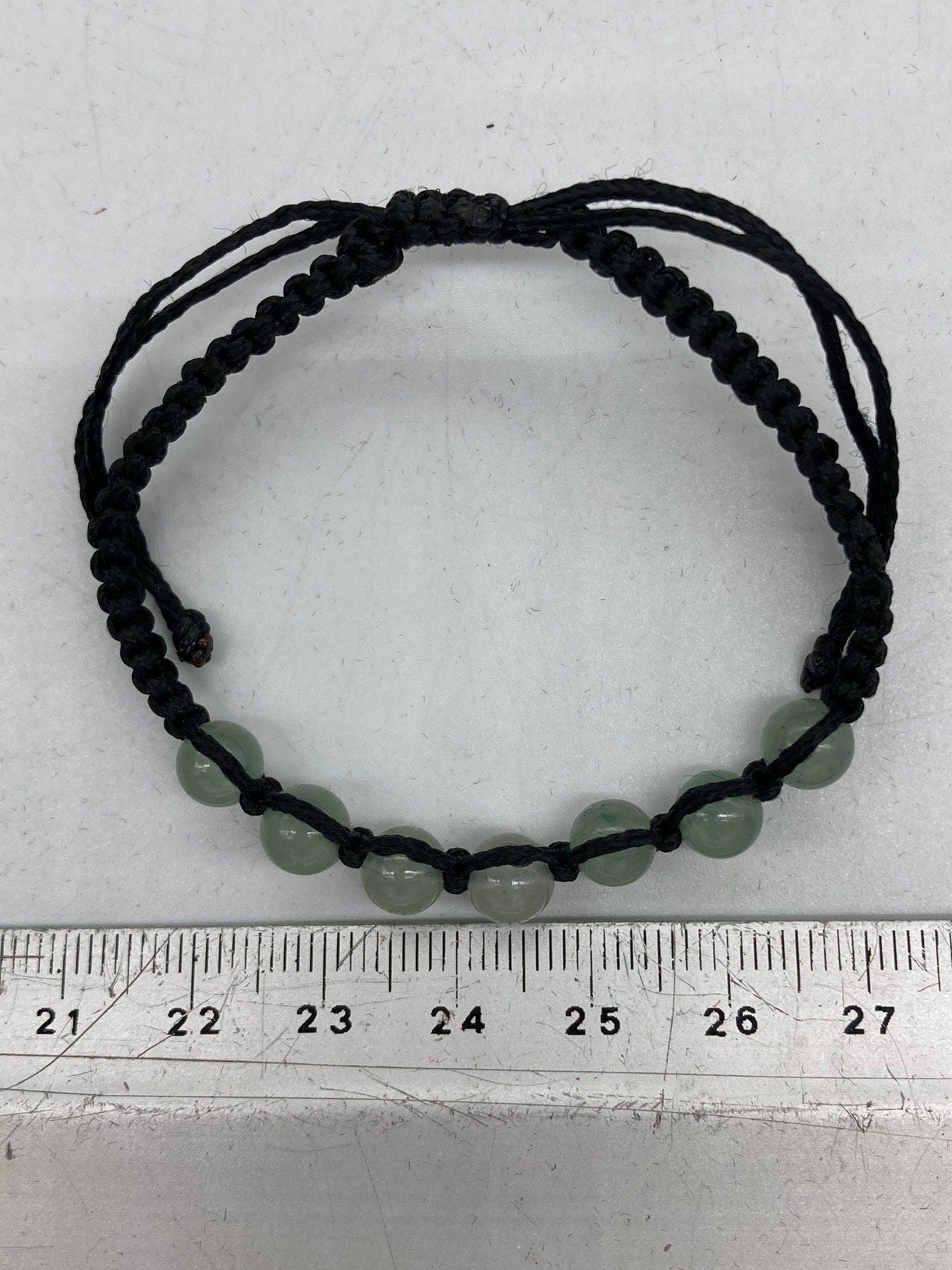 Grünes Aventurin Kristall Perlen Armband handgefertigt