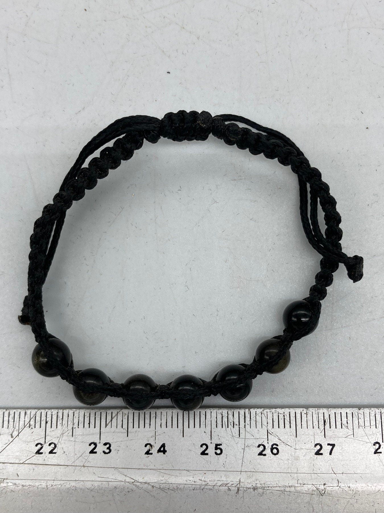 Golden Shee Obsidian Kristall Perlen Armband handgefertigt