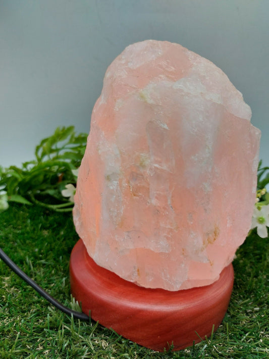 Rosenquarz Licht Dekor,Natürliche Kristall Lampen Dekor,Hochzeits Dekor,Wohnbeleuchtung Dekor,Heilkristall Chakra Licht,Geburtstagsgeschenke