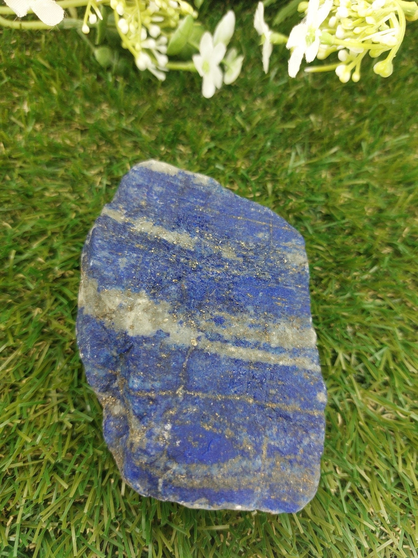 Lapislazuli mit Pyrit Sammlerstück Rohkristall