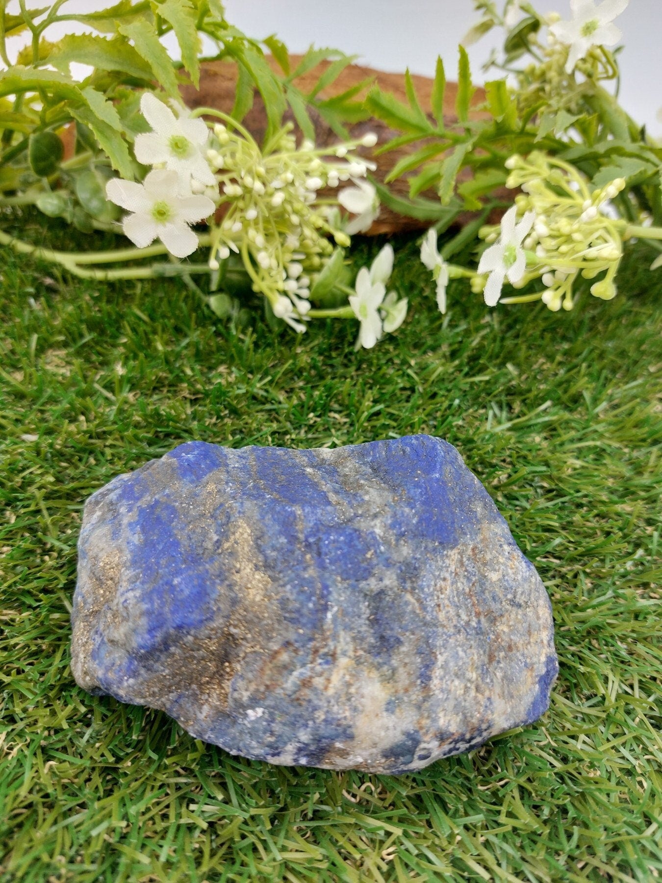 Lapislazuli mit Pyrit Sammlerstück Rohkristall
