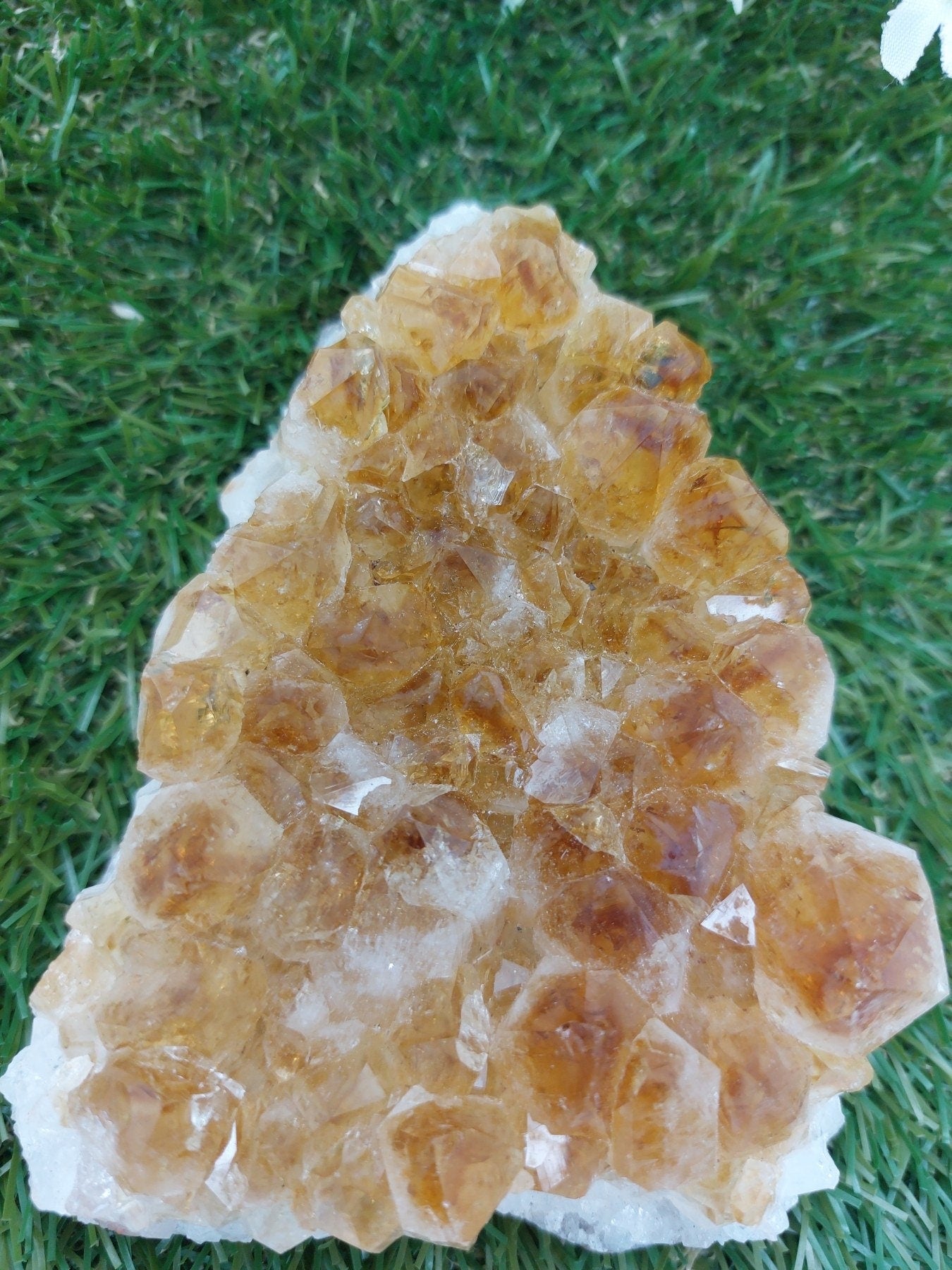 Citrine Rough Crystal Geode Διακόσμηση σπιτιού Ευτυχία Ευημερία