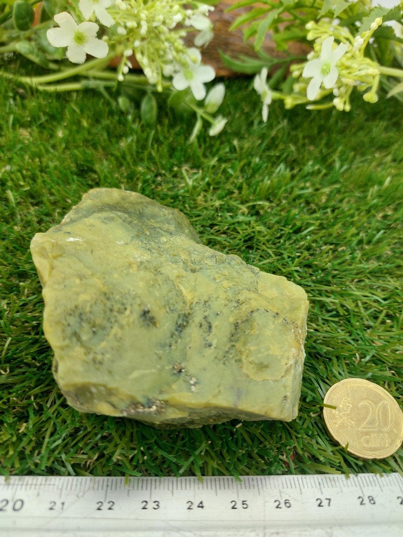 Serpentine με Πυρίτη Rough Crystal Σπάνιο Συλλεκτικό Διακόσμηση σπιτιού