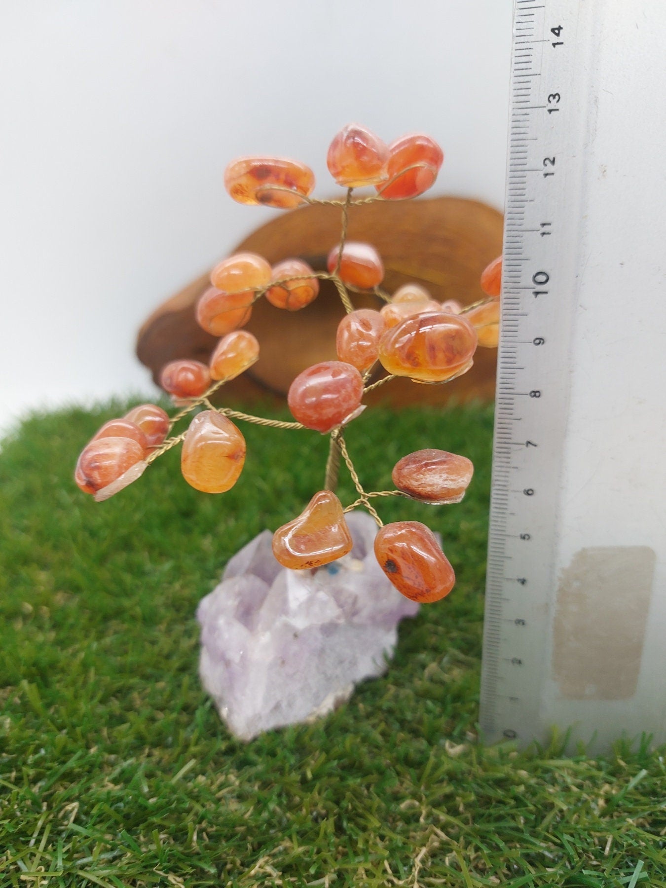 Carnelian Crystal Tree of Life με Διακόσμηση σπιτιού με βάση αμέθυστου