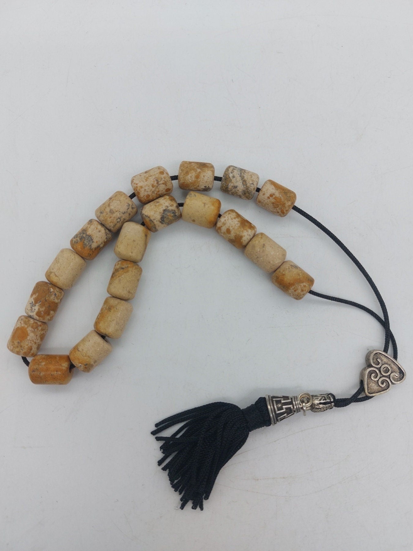 Zebra Jasper Crystal -Χειροποίητα-Χάντρες Worry-Μίαανδρος-Ελληνικό κομπολόι-Ελληνική κουλτούρα-Ιδέα δώρου-Ανδρικά αξεσουάρ