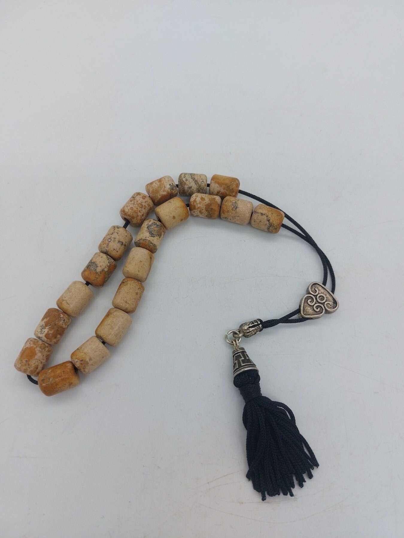 Zebra Jasper Crystal -Χειροποίητα-Χάντρες Worry-Μίαανδρος-Ελληνικό κομπολόι-Ελληνική κουλτούρα-Ιδέα δώρου-Ανδρικά αξεσουάρ