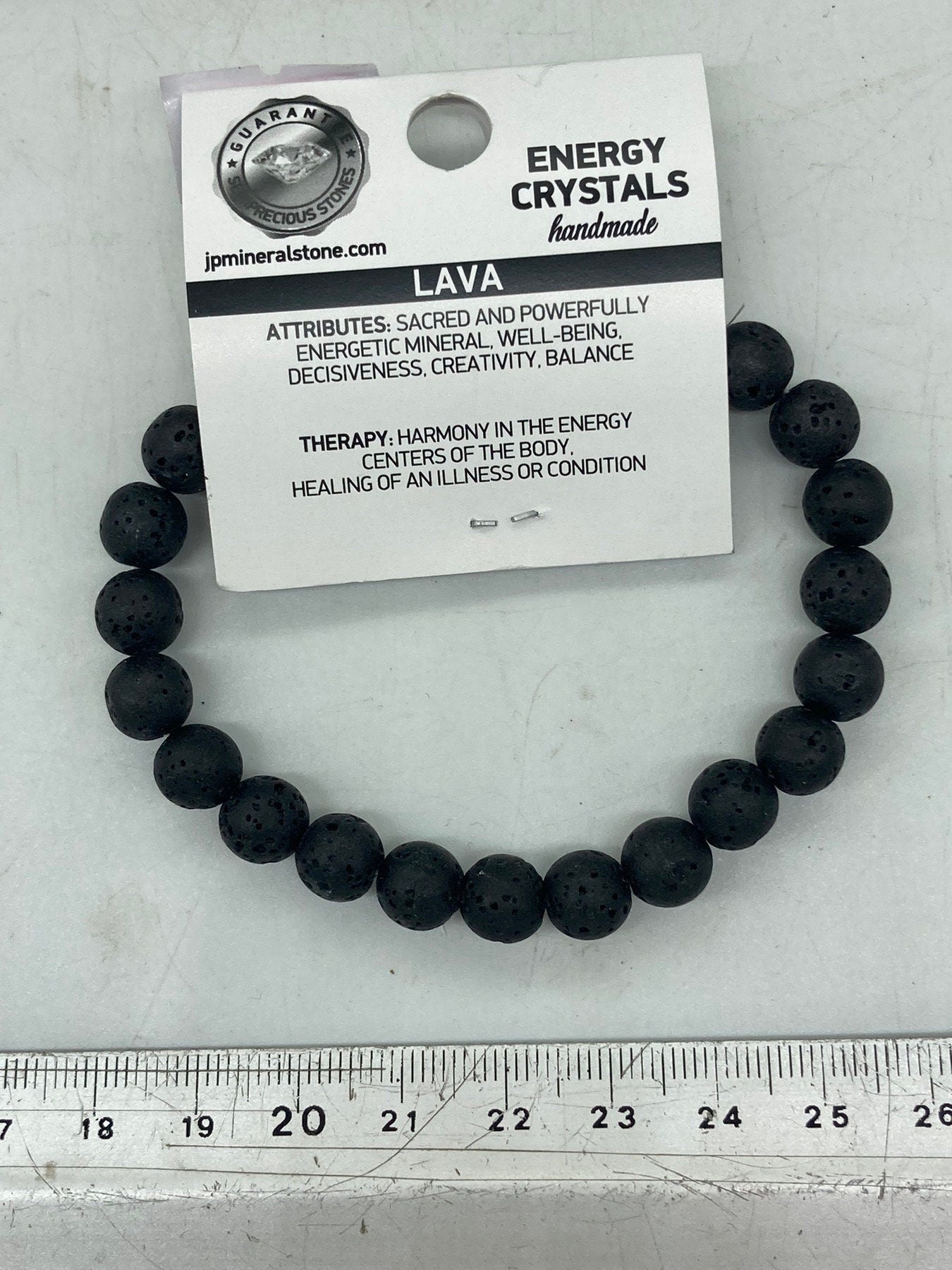 Lava Naturstein 8MM Perlen Armbänder, Handgelenk Edelstein Armband, Stretch Armband, Perlenarmband, handgemachtes Geschenk, Kristall Armband