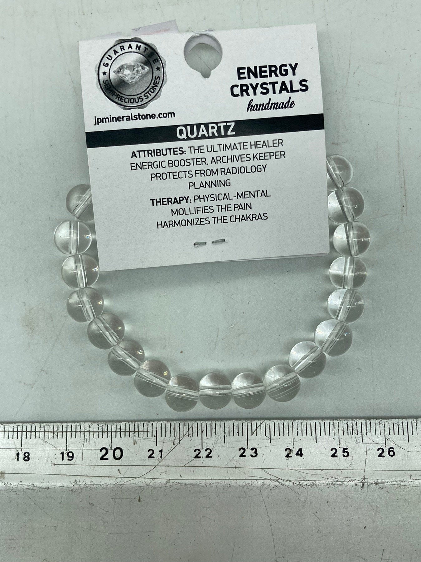 Clear Quartz Natural Crystal 8MM Βραχιόλια, Βραχιόλι καρπού, Strechy βραχιόλι, Βραχιόλι με χάντρες, Χειροποίητο Δώρο, Κρυστάλλινο Βραχιόλι