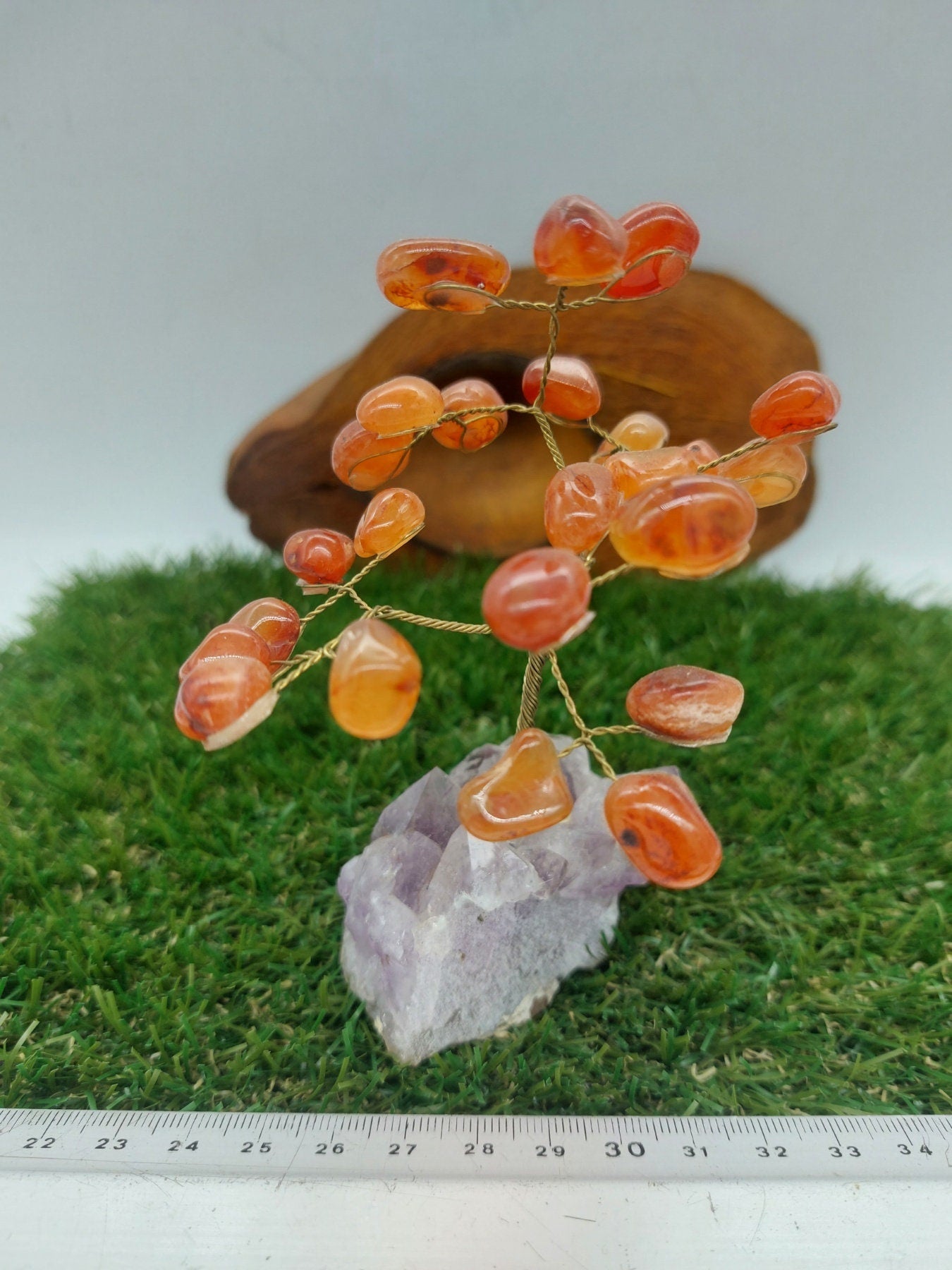 Carnelian Crystal Tree of Life με Διακόσμηση σπιτιού με βάση αμέθυστου