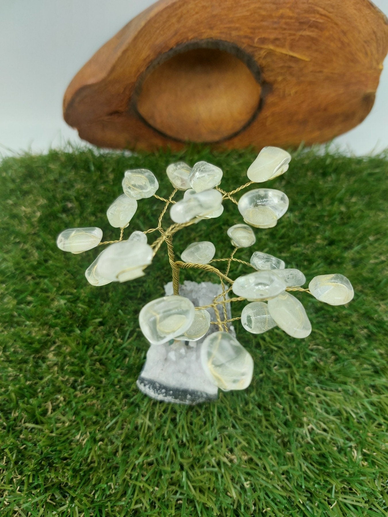 Clear Quartz Crystal Tree of Life με Διακόσμηση σπιτιού με βάση αμέθυστου