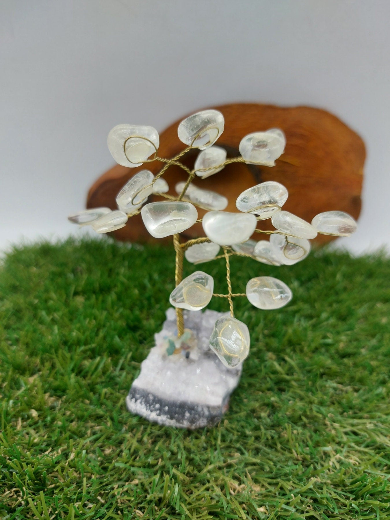 Clear Quartz Crystal Tree of Life με Διακόσμηση σπιτιού με βάση αμέθυστου