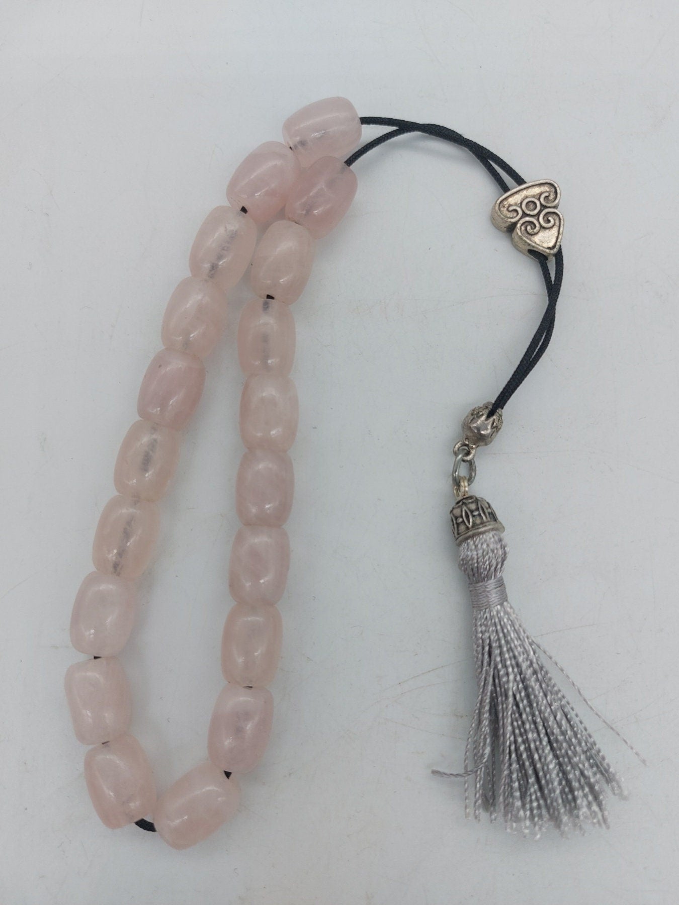 Κρύσταλλο Rose Quartz -Χειροποίητες-Χάντρες Worry-Μίαανδρος-Ελληνικό κομπολόι-Ελληνική κουλτούρα-Ιδέα δώρου-Ανδρικά αξεσουάρ