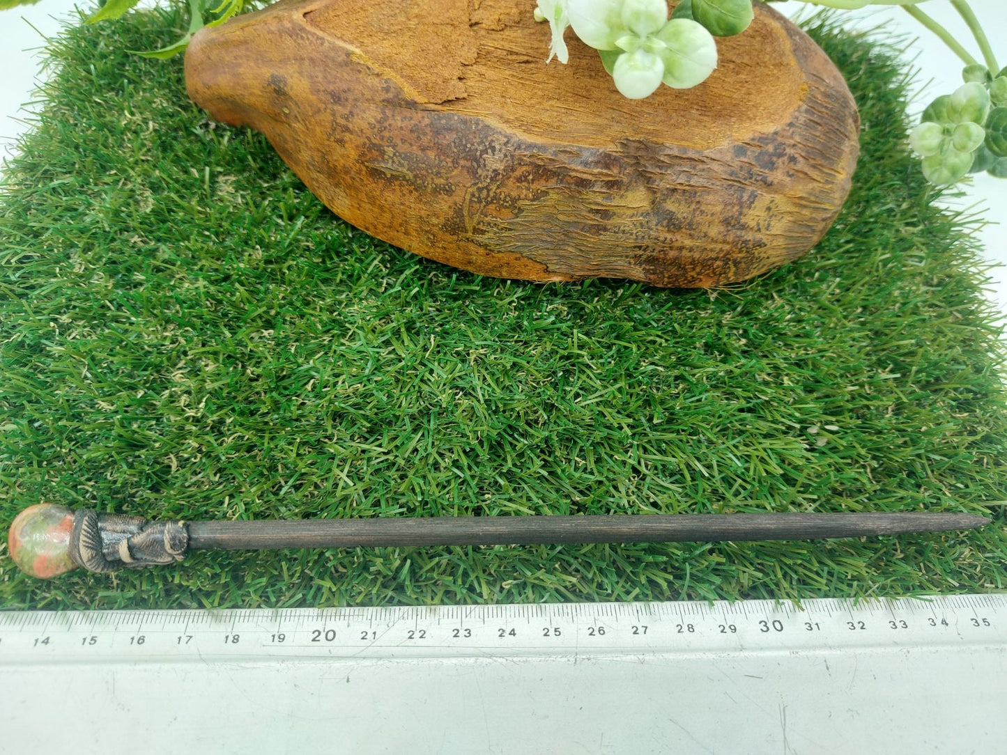 Unakite Crystal Polished Wand -Fairy Wand-Wizard Wand-Nature Wand Healing Crystal Zodiac Mineral Stone