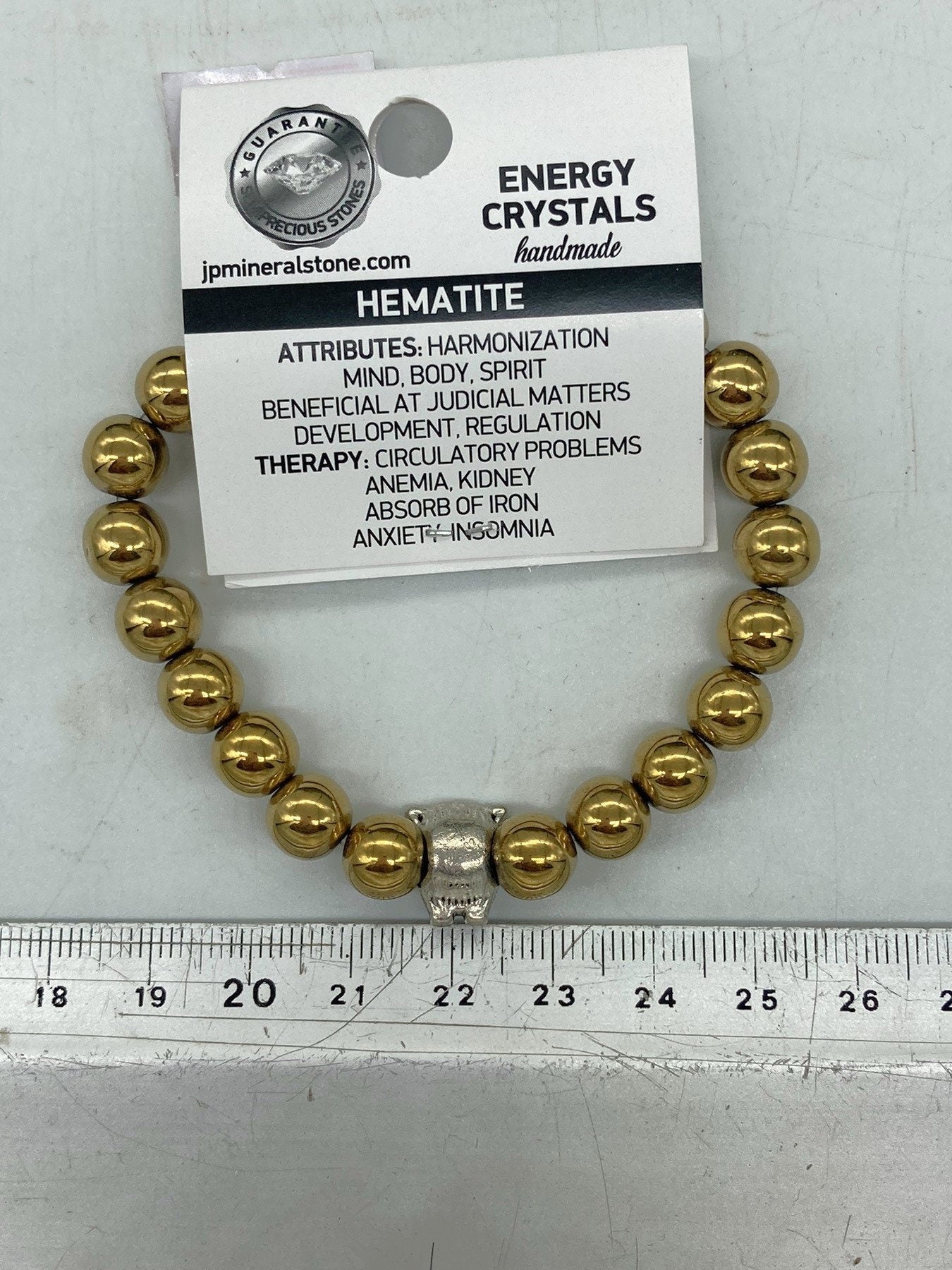 Gold Hämatit Naturkristall 8MM Perlen Armbänder, Handgelenk Armband, Stretch Armband, Perlenarmband, handgemachtes Geschenk, Kristallarmband