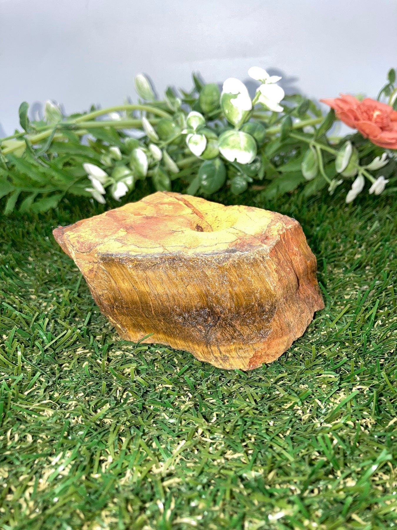 Natural Crystal Tiger's Eye Raw Piece - Luck - Endurance - Abundance