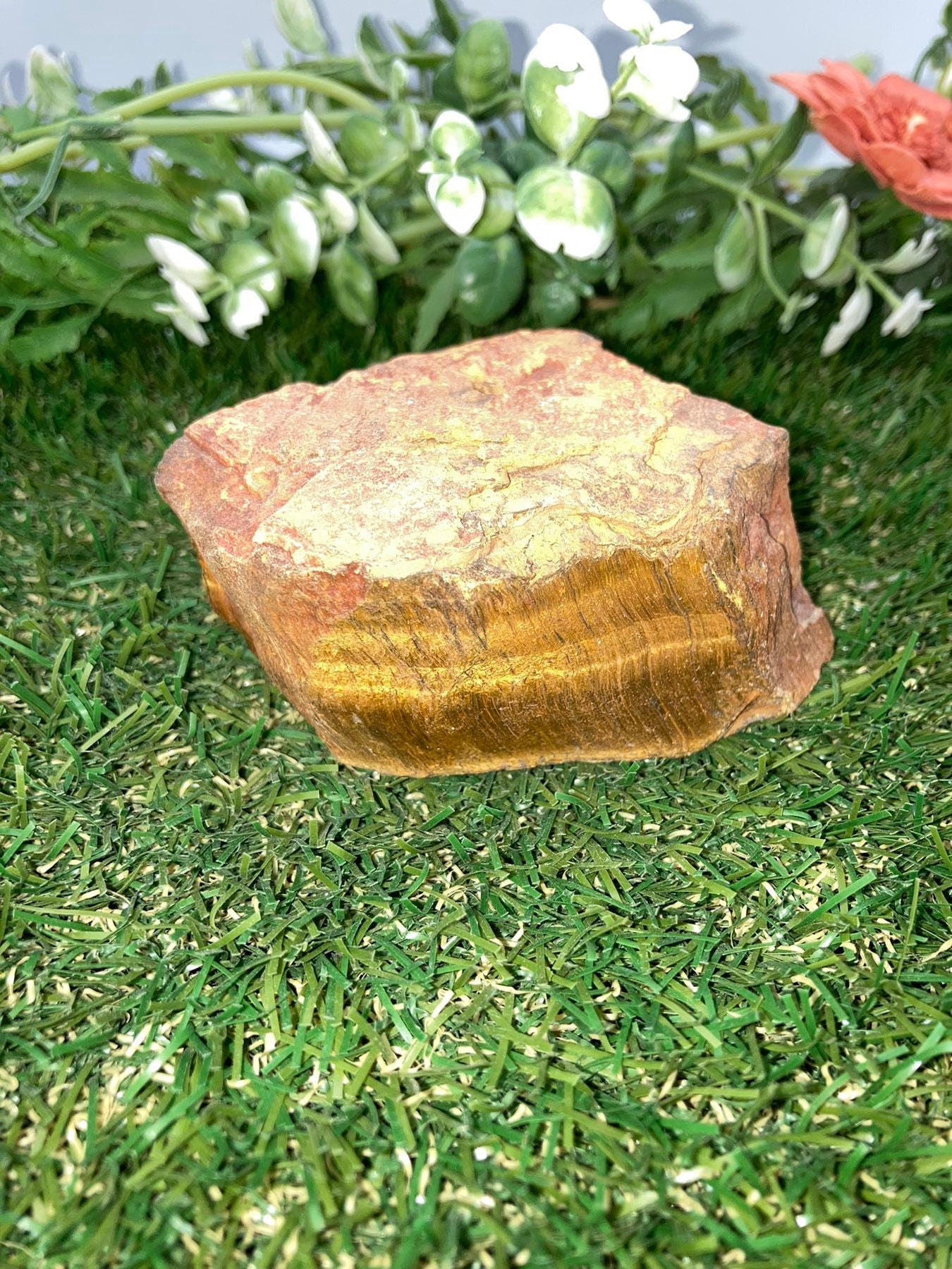 Natural Crystal Tiger's Eye Raw Piece - Luck - Endurance - Abundance
