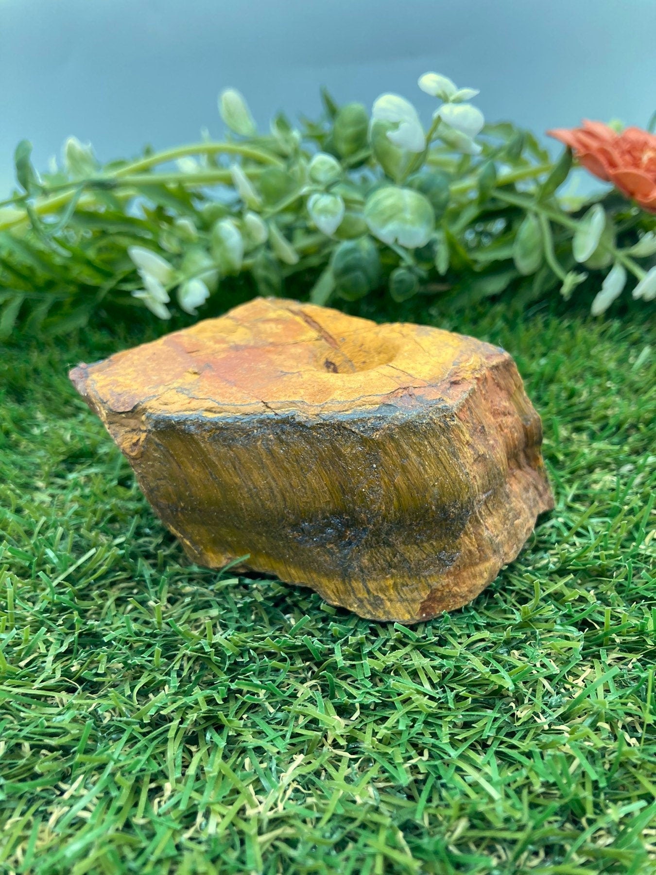 Natural Crystal Tiger's Eye Raw Piece - Luck - Endurance - Abundance