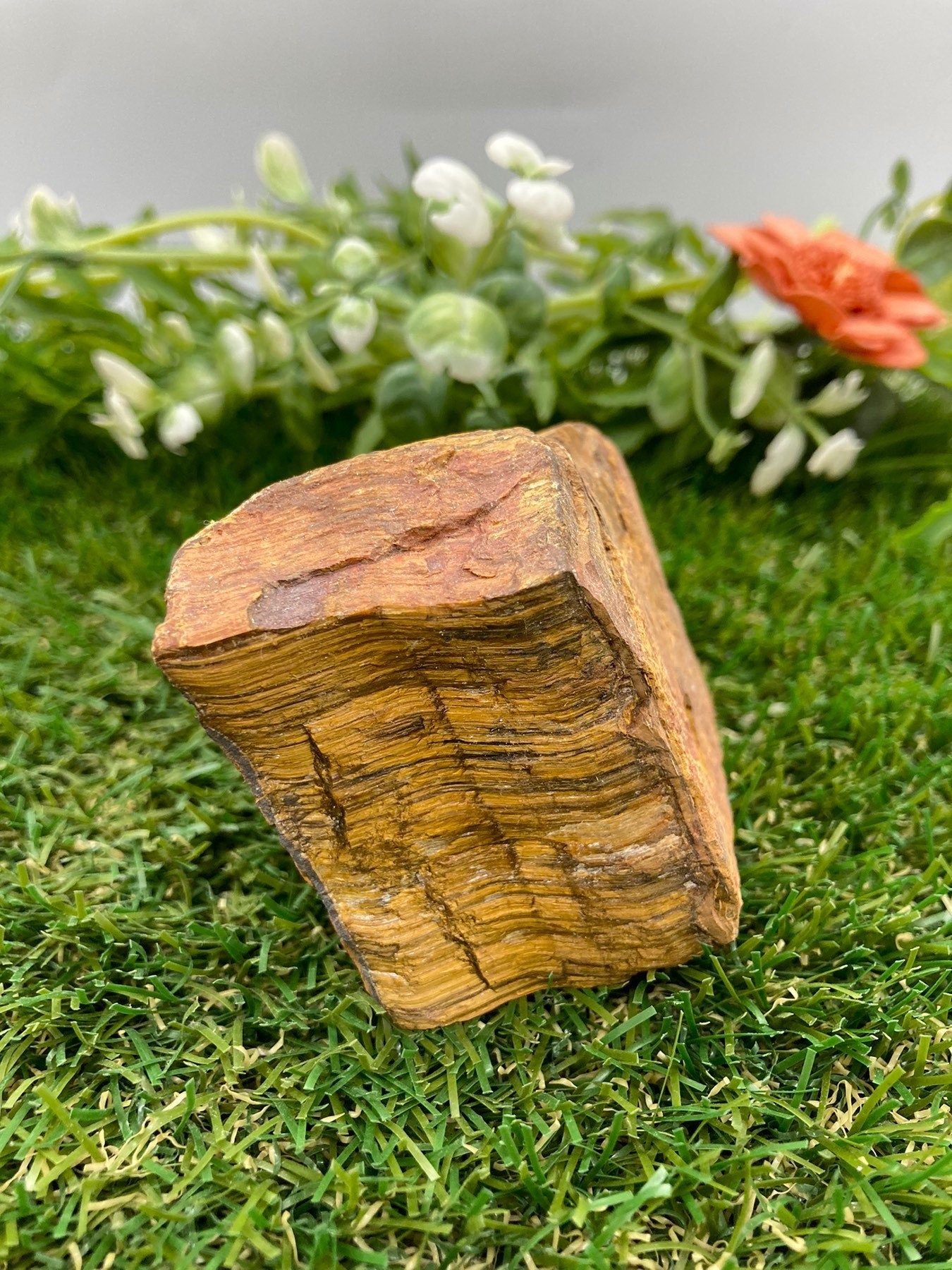 Natural Crystal Tiger's Eye Raw Piece - Luck - Endurance - Abundance