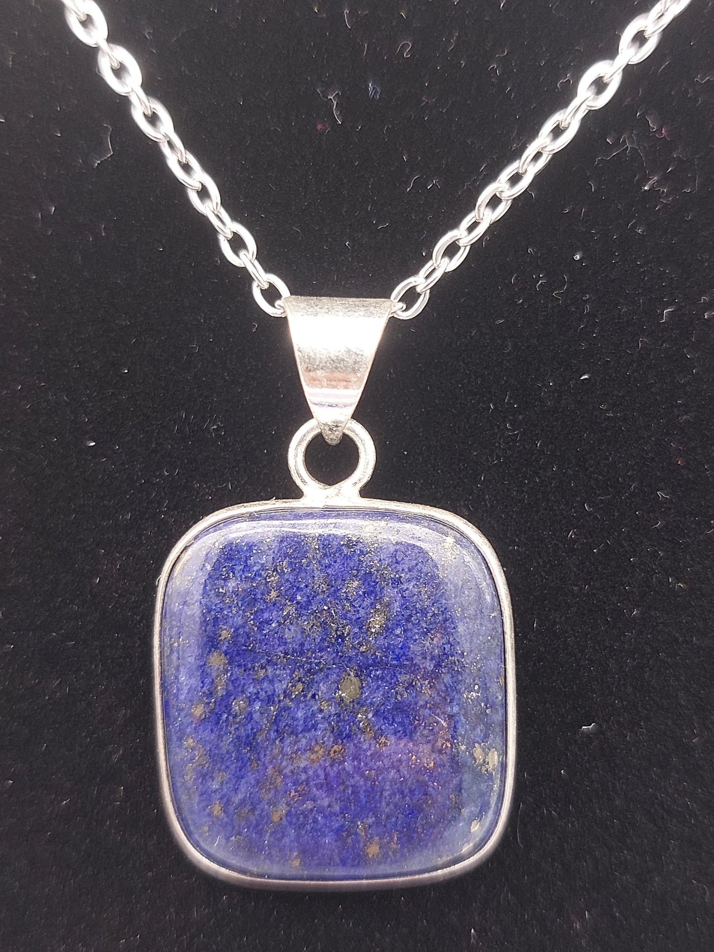 Lapis Lazouli Silver Plated Necklace