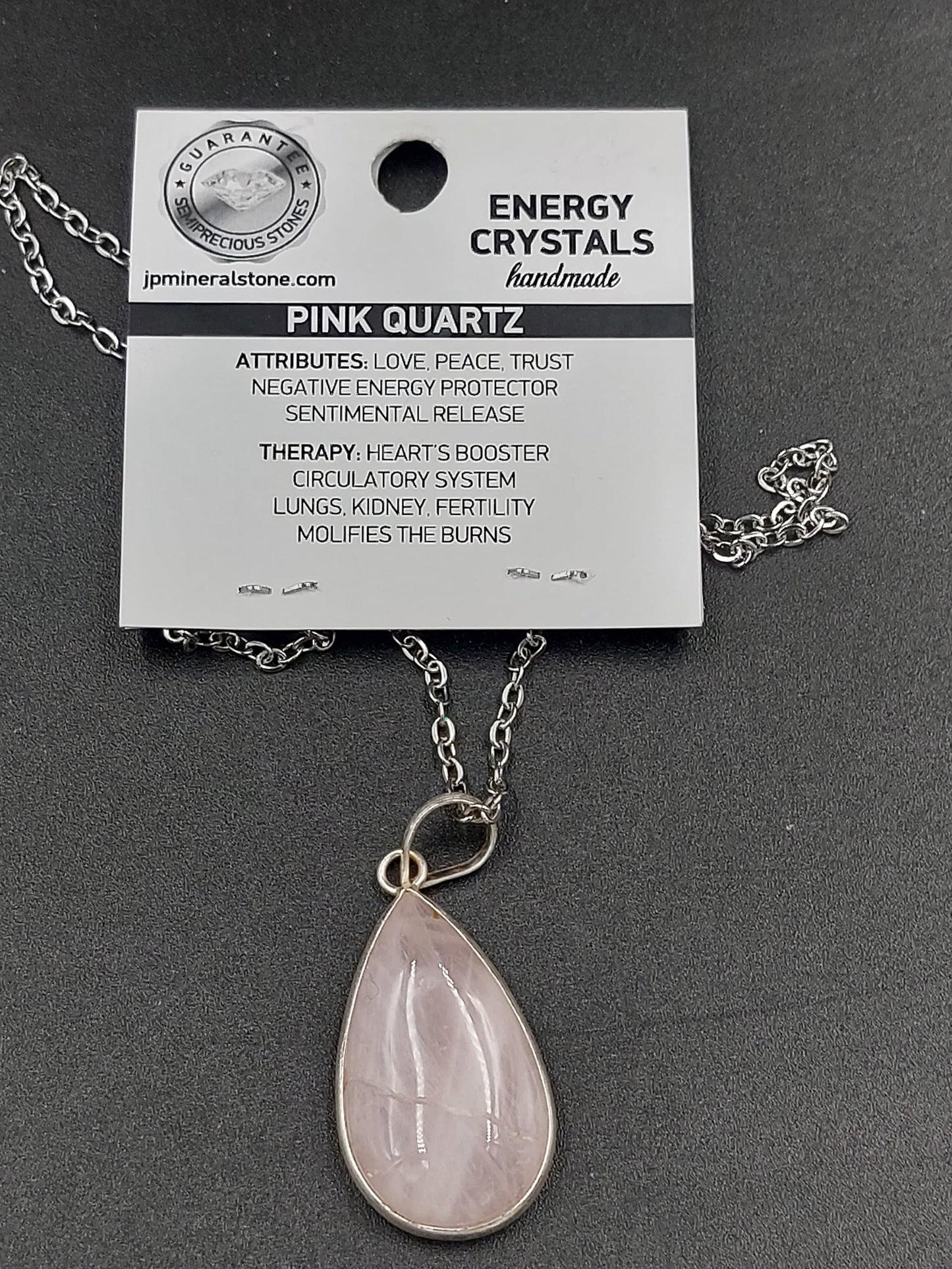 Luxuriöser Rosenquarz-Anhänger aus Sterlingsilber 925, Cabochon-Schliff, Heilkristall, Zubehör, Sternzeichen, Mineralstein