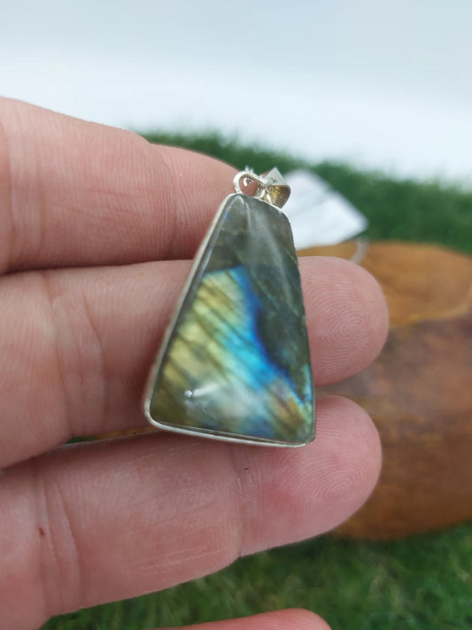 Labradorite Silver Plated Necklace