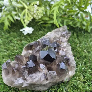 Raw Smoked Quartz Cluster | Natural Healing Crystal | Unique Mineral Gift