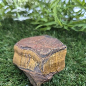 Rough Tiger Eye Specimen | Natural Brown Crystal | Unique Home Decor & Gift