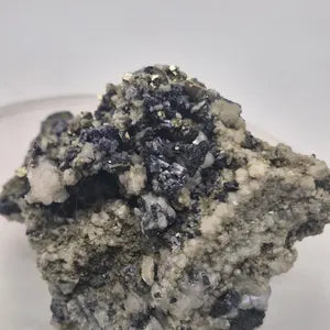 Galena Pyrite Calcite Cluster | Bulgarian Mineral Specimen