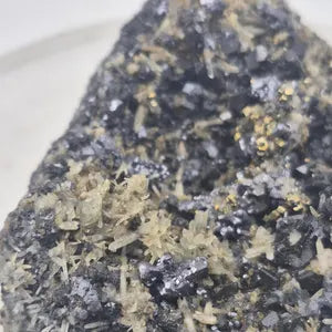 Galena Quartz Chalcopyrite Cluster | Bulgarian Mineral Specimen