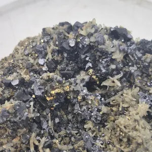 Galena Quartz Chalcopyrite Cluster | Bulgarian Mineral Specimen