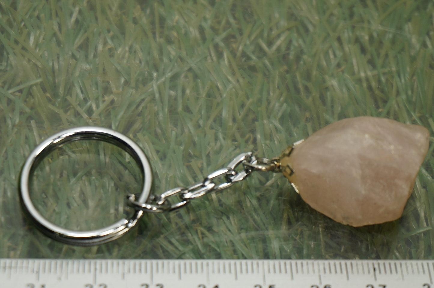 Μπρελόκ Natural Rose Quartz Crystal