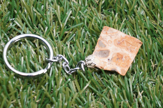 Μπρελόκ από φυσικό Leopard Jasper Crystal