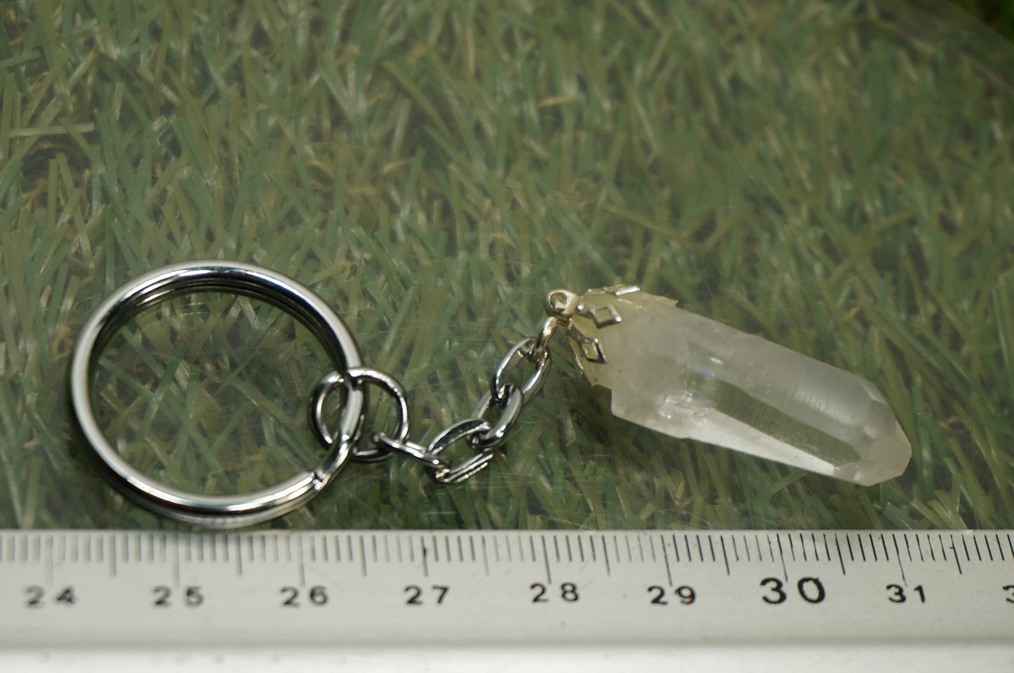 Μπρελόκ Natural Clear Quartz Crystal Point