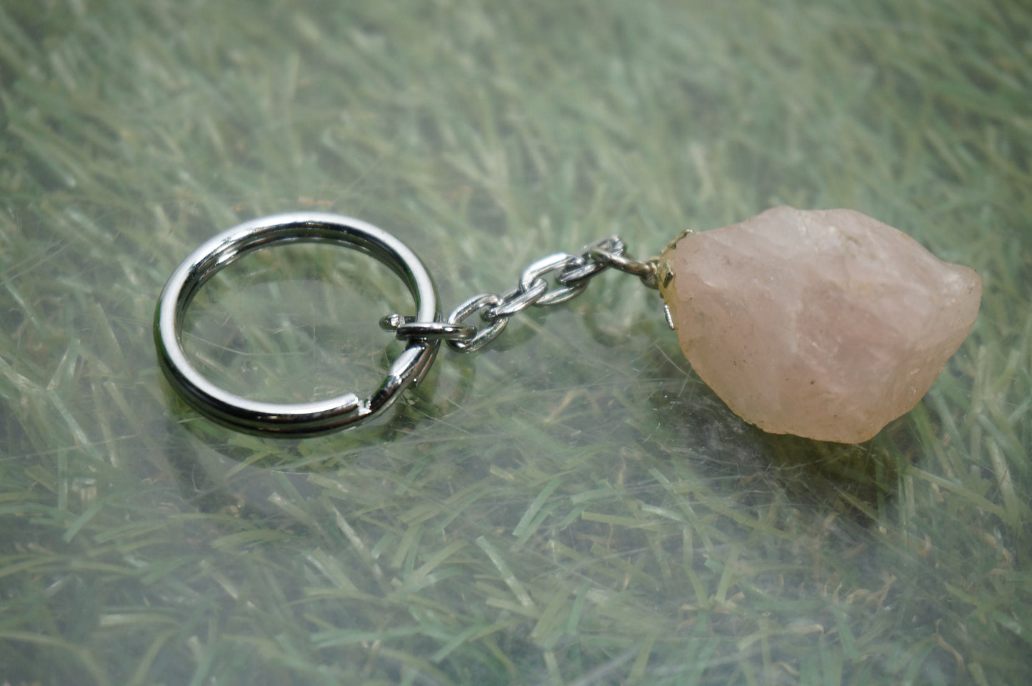 Μπρελόκ Natural Rose Quartz Crystal