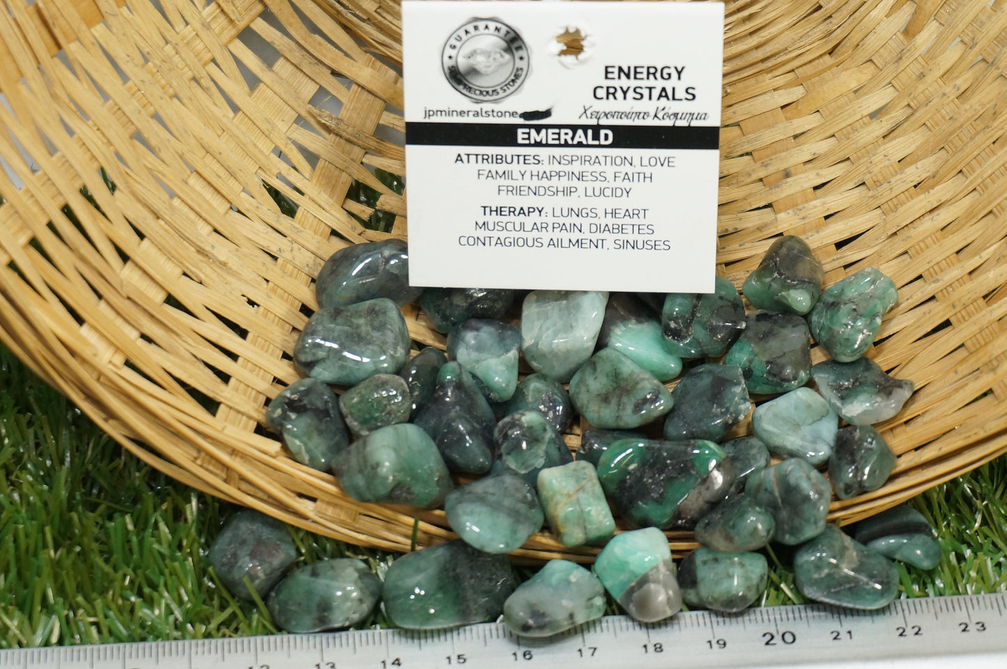 Natürliches Smaragdexemplar - Heilstein - Chakren Reiki