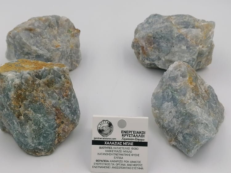 Natürlicher Kristall Himmelblau Quarz Sammlung Exemplar Heilstein Birtsthone Kristall Schutz Dekoration Mineral