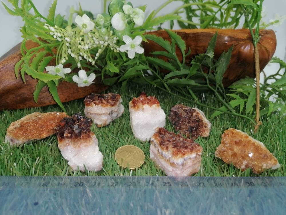 Natürlicher Citrin Rohmineralstein Lot Extra Qualität Brasilianische Kristallheilung
