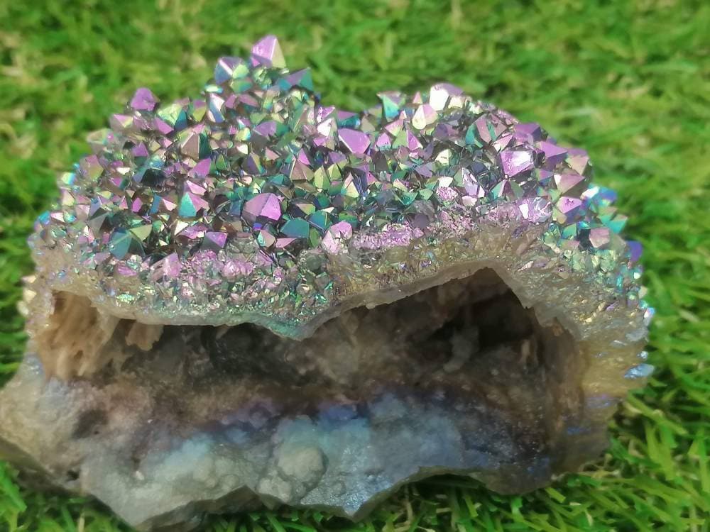 Natürlicher Kaktus-Amethyst und Titanoxidation - Erstaunliches Sammlerstück von besonderer Qualität