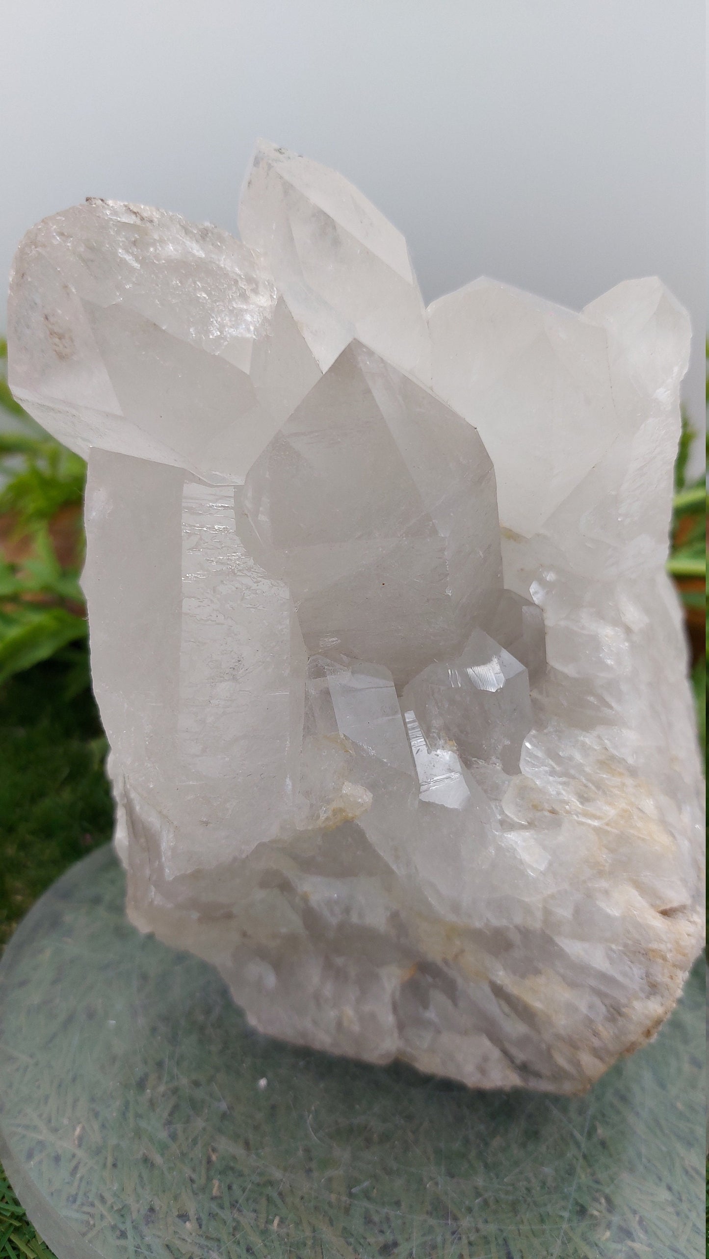 Συλλεκτικό κομμάτι - Rough Quartz Pointy Mineral / Διακόσμηση σπιτιού / Προστασία