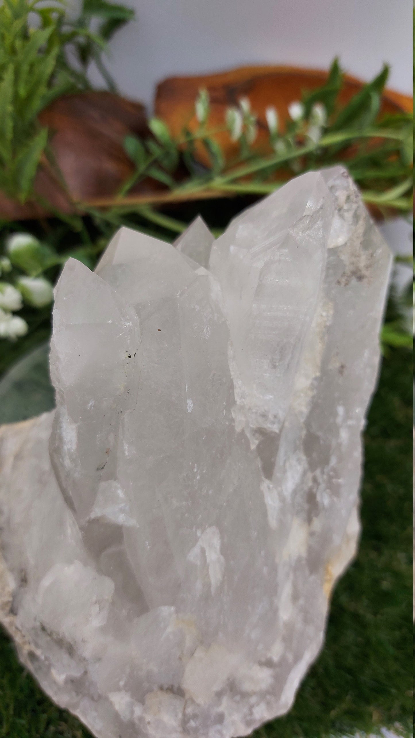 Συλλεκτικό κομμάτι - Rough Quartz Pointy Mineral / Διακόσμηση σπιτιού / Προστασία