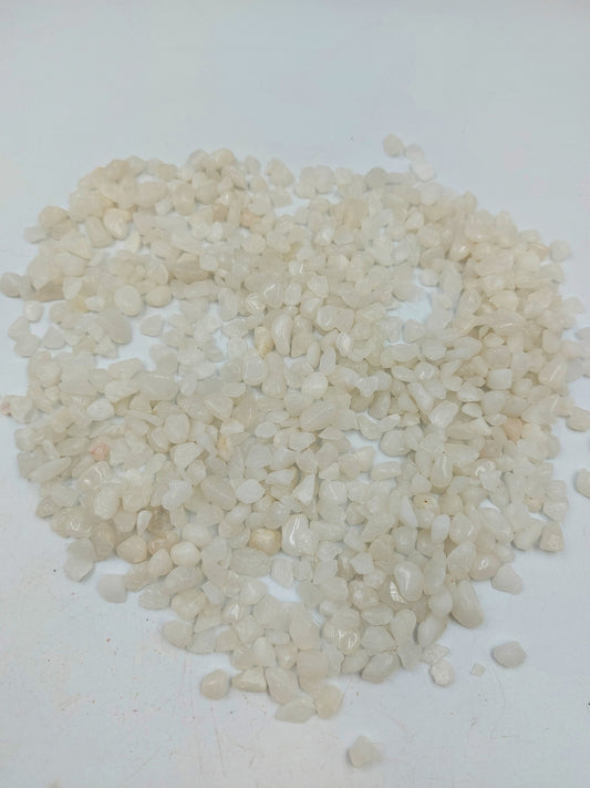 Onyx White Polished Crystal Chips, Tumbled Healing Gemstone, New Age στιλβωμένοι ημιπολύτιμοι βράχοι