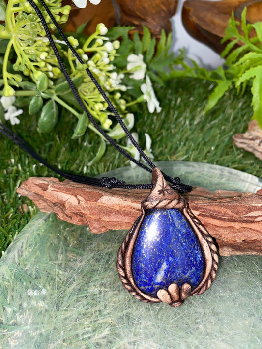 Handgefertigte Halskette - Lapis Lazouli Stein