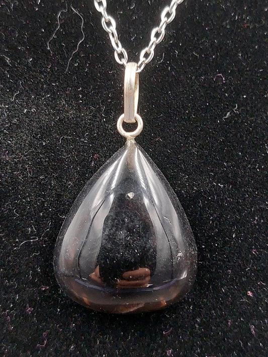 Κολιέ Smoky Quartz Crystal Επιχρυσωμένο