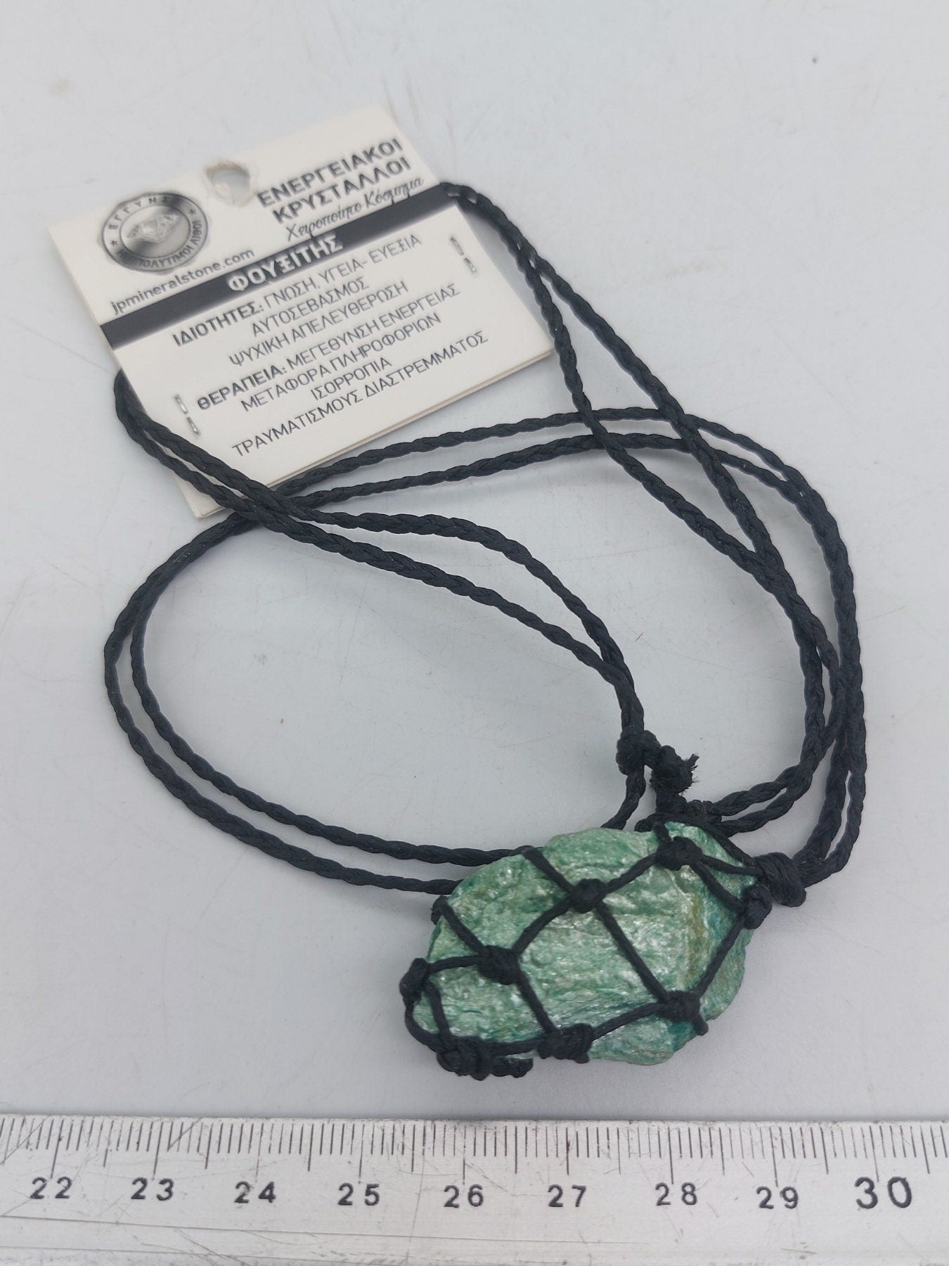 Fuchsit-Heilung-Mineralstein-Schutz-Energie-Makramee-Halskette gewickelt-Hippie-Stil-Geschenk
